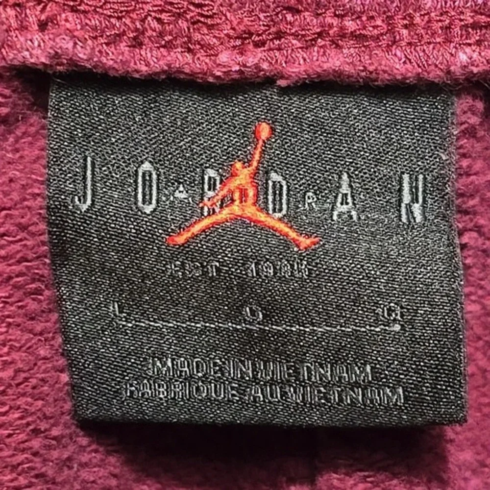 Jordan Flight Joggers‎ Mens Acid Wash Fleece Pants Burgundy DR3089-680 Large